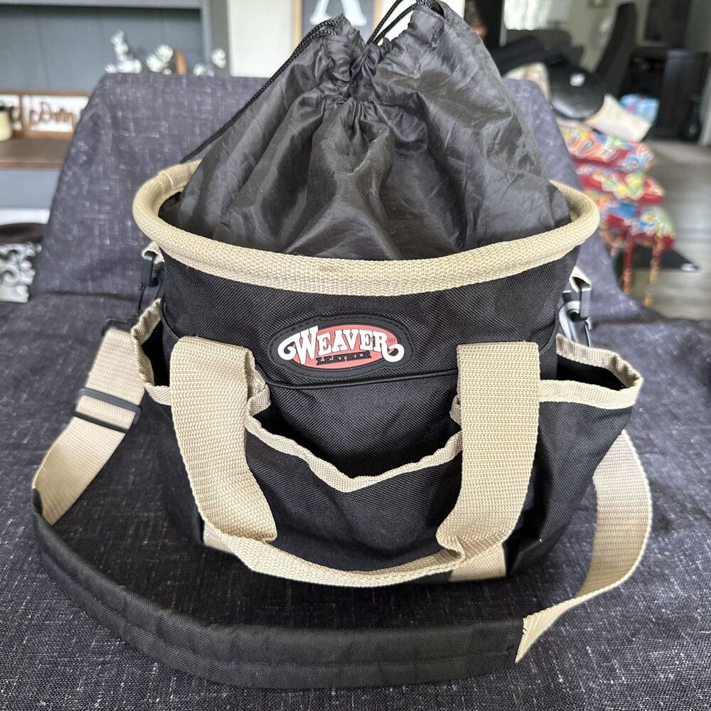 Weaver Grooming Kit Bag - Black And Beige- Bag only NWT